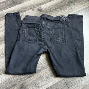 True Religion women’s Dark Gray Straight Jeans